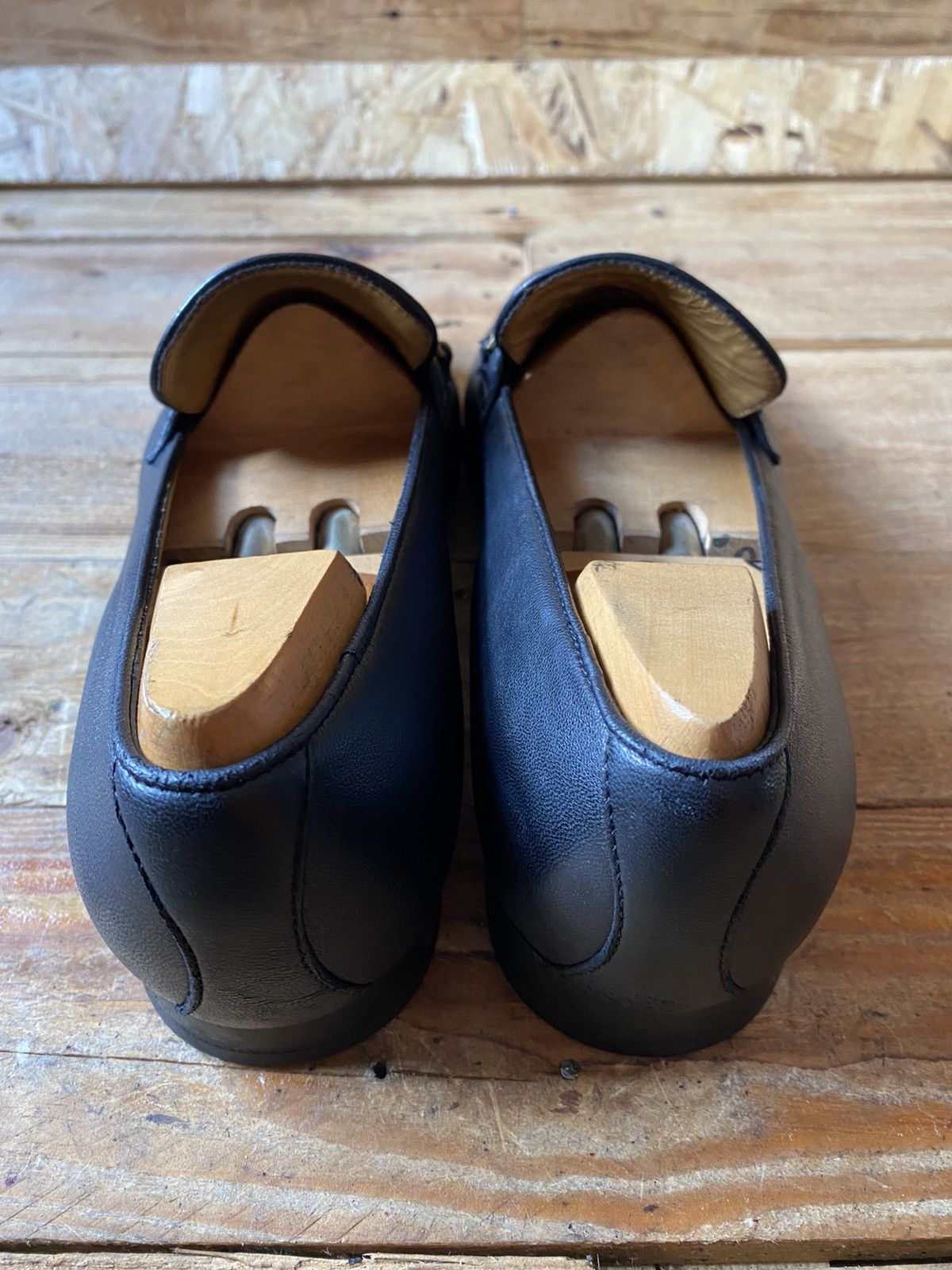 Gucci Gucci horsebit GG logo black leather loafers uk sz 9 US10 Size US 10 / EU 43 - 5 Thumbnail