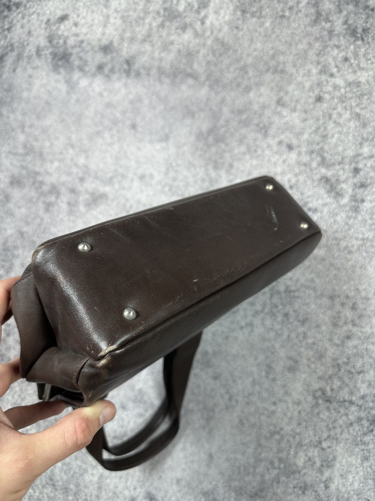 Vintage Vintage Gold Pfeil Leather Bag Very Rare 80s Women Lux USA Size ONE SIZE - 8 Thumbnail