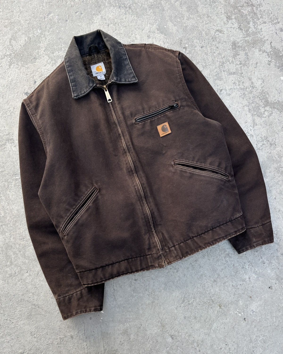 Carhartt Faded Dark Brown Carhartt Detroit Jacket J97 DKB Size US M / EU 48-50 / 2 - 5 Thumbnail