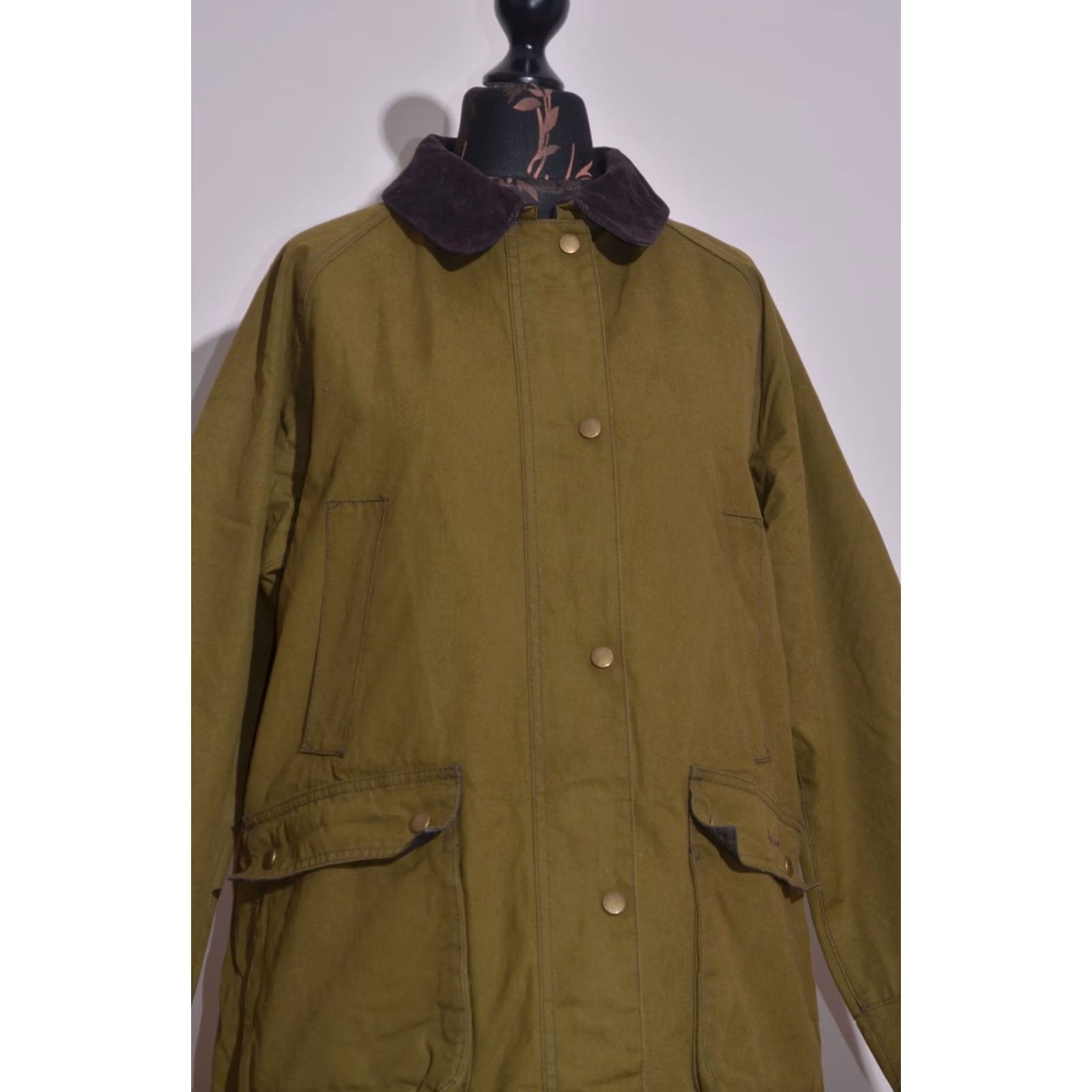 Barbour Barbour Acorn Waxed Jacket Olive Green Tartan Lined Women’s UK18 US14 Jacket Barbour Acorn Waxed Cotton Olive Green Womens UK18 US14 Size XXL / US 16-18 / IT 52-54 - 2 Thumbnail