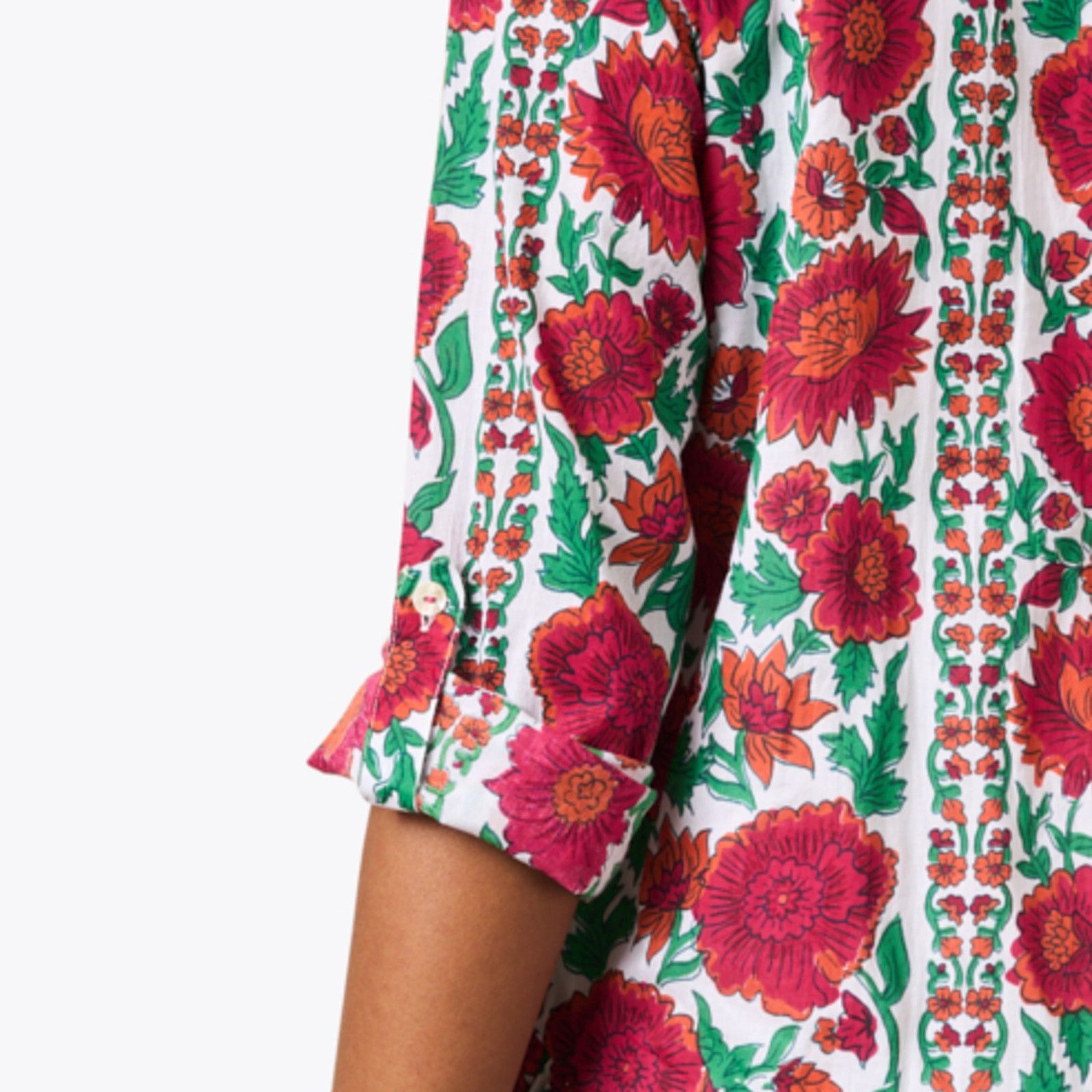 Other Ro's Garden Deauville Mini Dress Red Floral Size M / US 6-8 / IT 42-44 - 5 Thumbnail