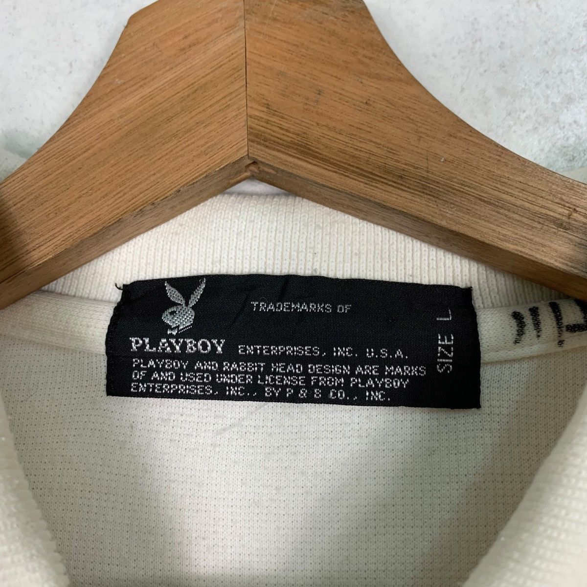 Playboy PLAYBOY Half Button Single Pocket Collar Sweatshirt 0661-C31 Size US L / EU 52-54 / 3 - 9 Thumbnail