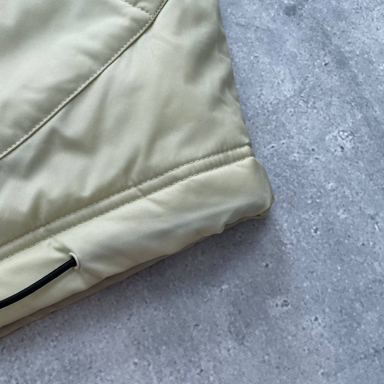 Nike × Vintage Vintage 2000s Nike Nylon Puffer Y2K Jacket Beige Size S Size US S / EU 44-46 / 1 - 11 Thumbnail