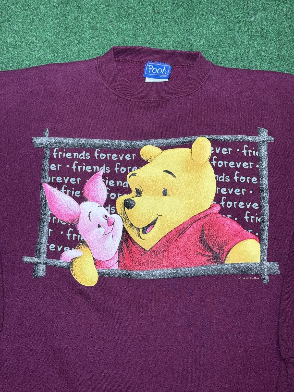 Disney Vintage Winnie The Pooh Piglet XL Crewneck Sweatshirt Size XL / US 12-14 / IT 48-50 - 2 Thumbnail