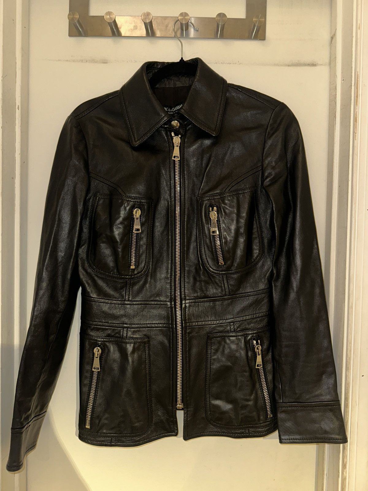 Dolce & Gabbana Dolce Gabbana Vintage 2000s Biker Jacket Size M / US 6-8 / IT 42-44 - 2 Thumbnail