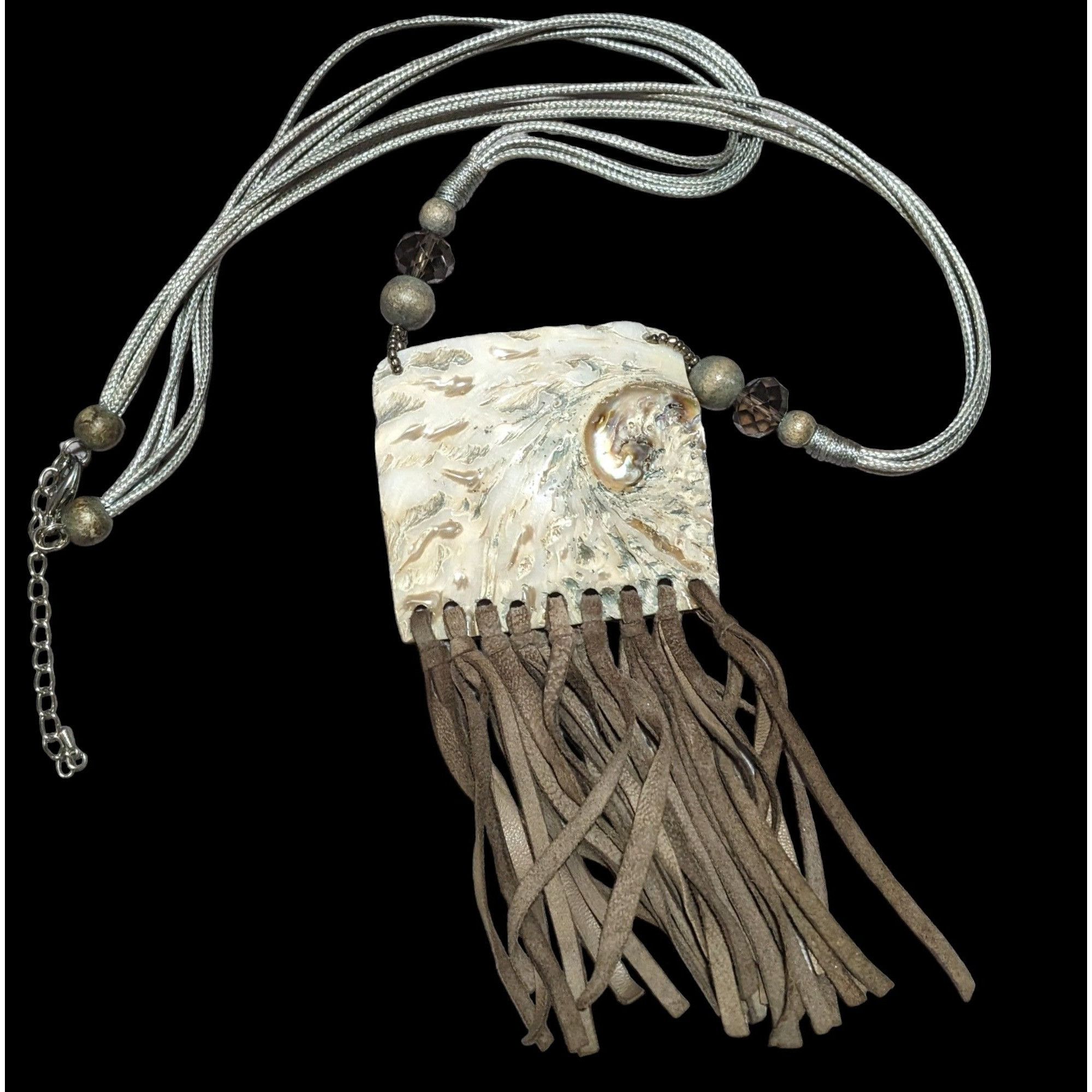 Other Retro Bohemian Natural Shell Fringe Necklace Size ONE SIZE - 1 Thumbnail