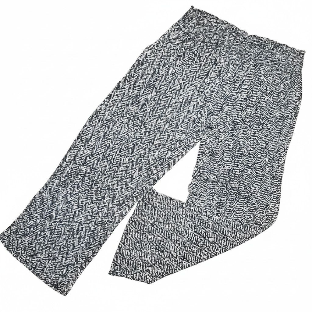 Other Three Dots Size L Pants Pilazzo Wide Leg Black White Herring Size 36" / US 14 / IT 50 - 1 Thumbnail