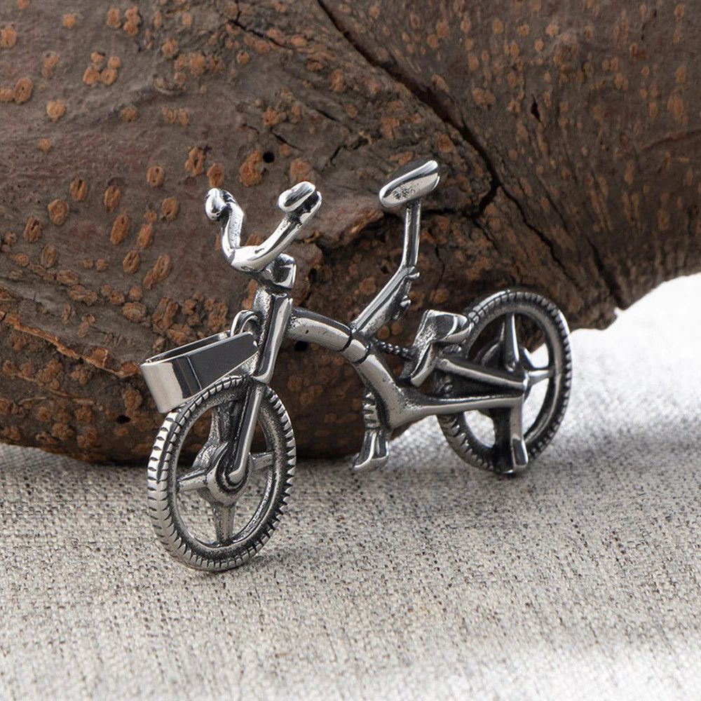 Jewelry Vintage Bike Pendant Necklace Size ONE SIZE - 5 Thumbnail