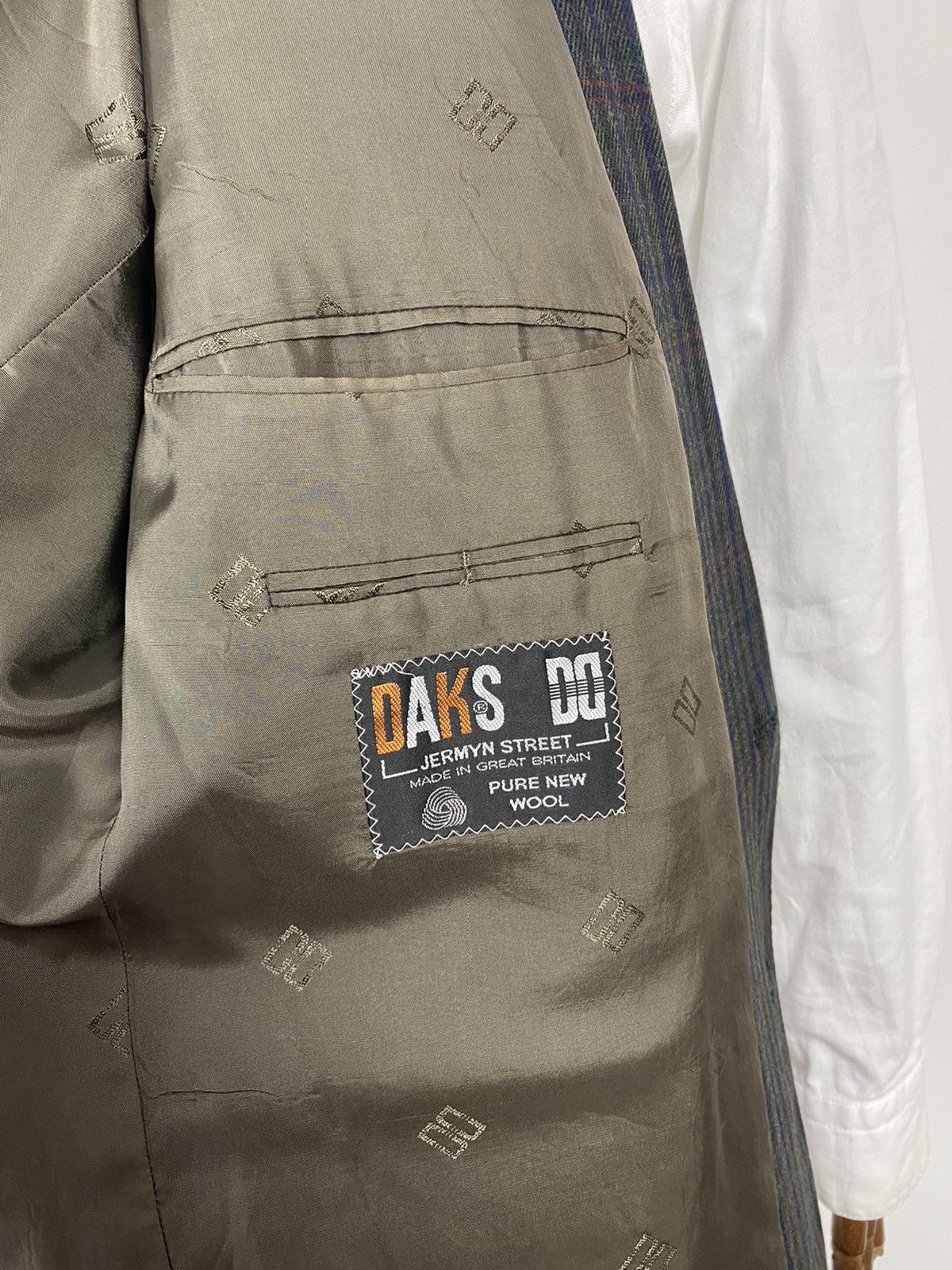 DAKS × Vintage Men’s Vintage DAKS Wool Two Piece Blazer size 44 Size 44R - 8 Thumbnail