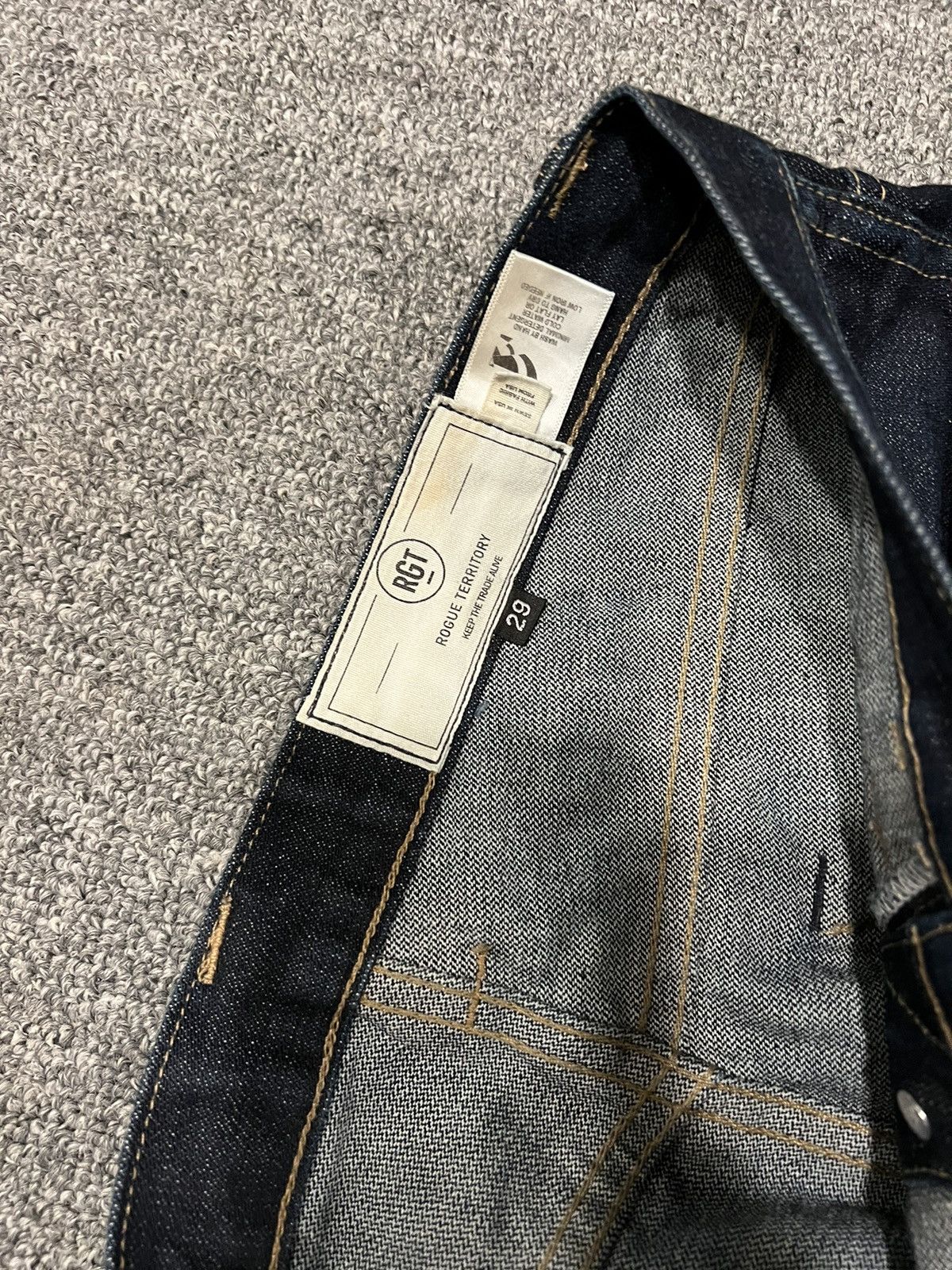 Rogue Territory ROGUE TERRITORY - STANTON DOUBLE KNEE 12OZ BROKEN TWILL Size US 29 - 4 Thumbnail