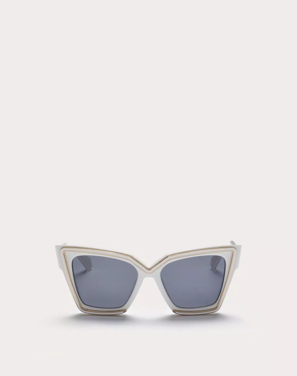 Valentino oc11z0725 Size: 54/ Cateye Acetate Frame in White Size ONE SIZE - 1 Thumbnail