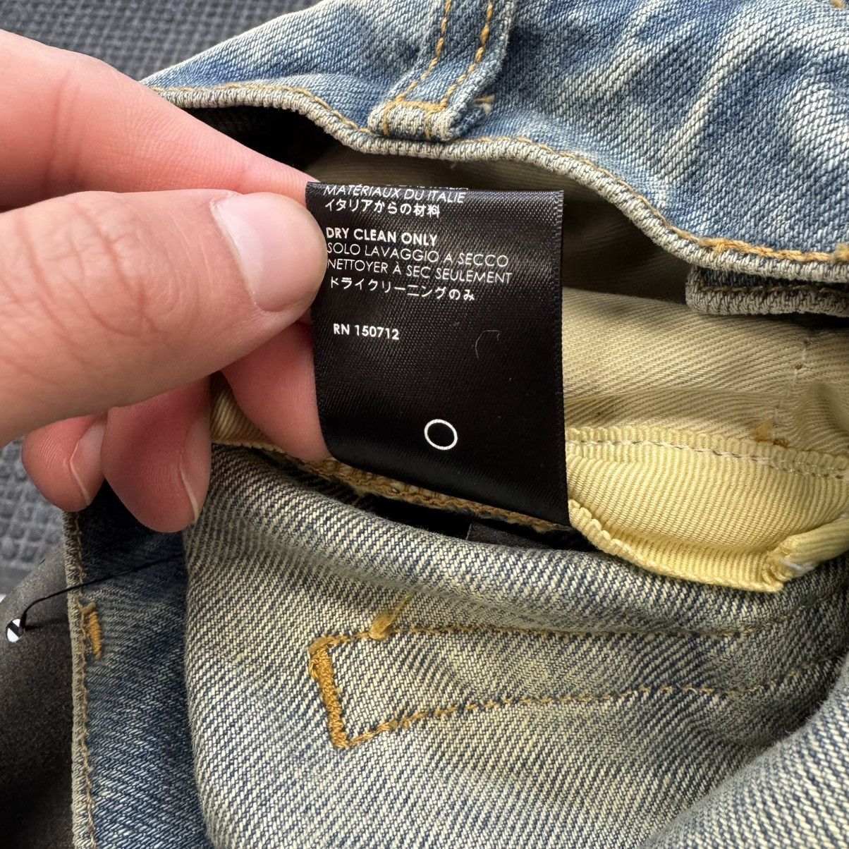 Amiri Amiri Blue Relaxed Boro Repair Jeans Size US 33 - 7 Thumbnail