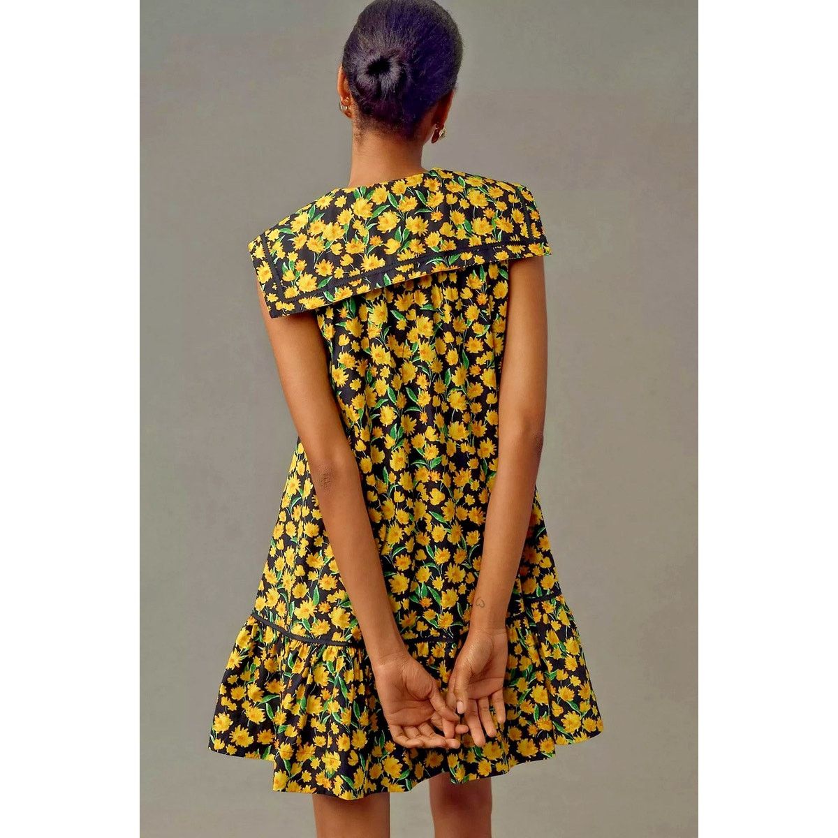 Anthropologie NWT Maeve Collared Poplin Swing Mini Dress Sz S Size S / US 4 / IT 40 - 3 Thumbnail