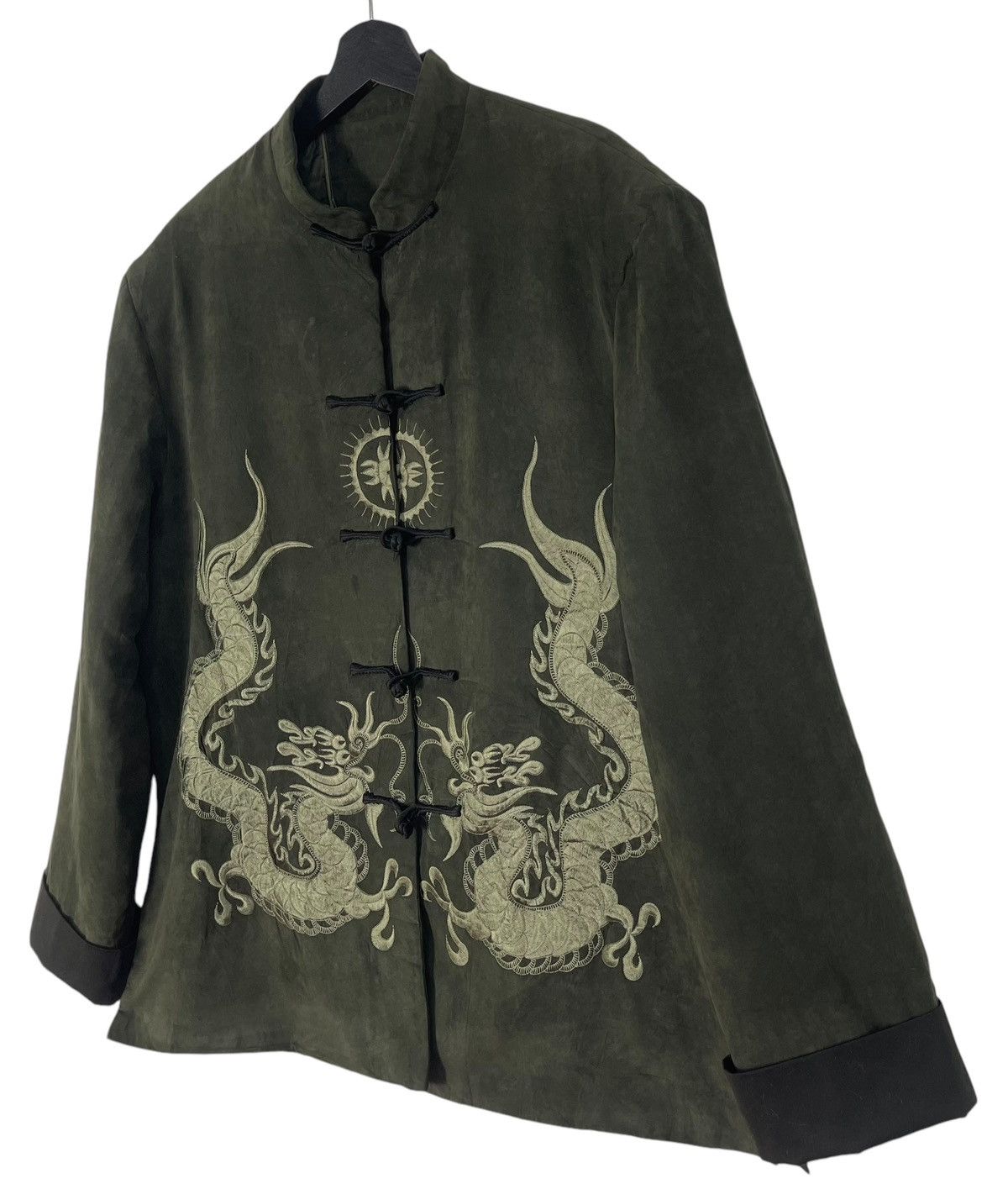 Vintage Japanese Dragon Traditional Yakuza Suede Jacket