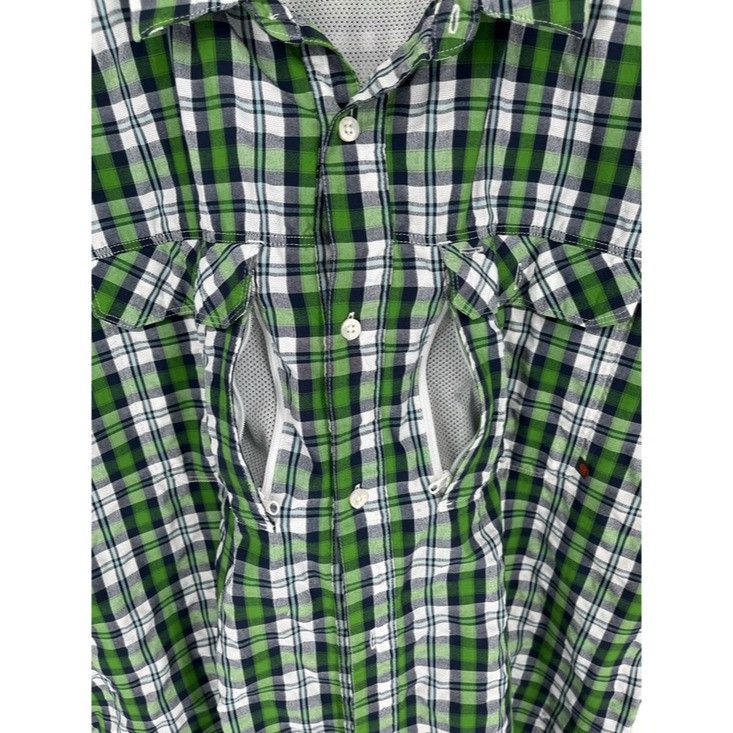 Mountain Hardwear Mountain Hardwear Short Sleeve Green Plaid Button Down Shirt Size US XXL / EU 58 / 5 - 7 Thumbnail