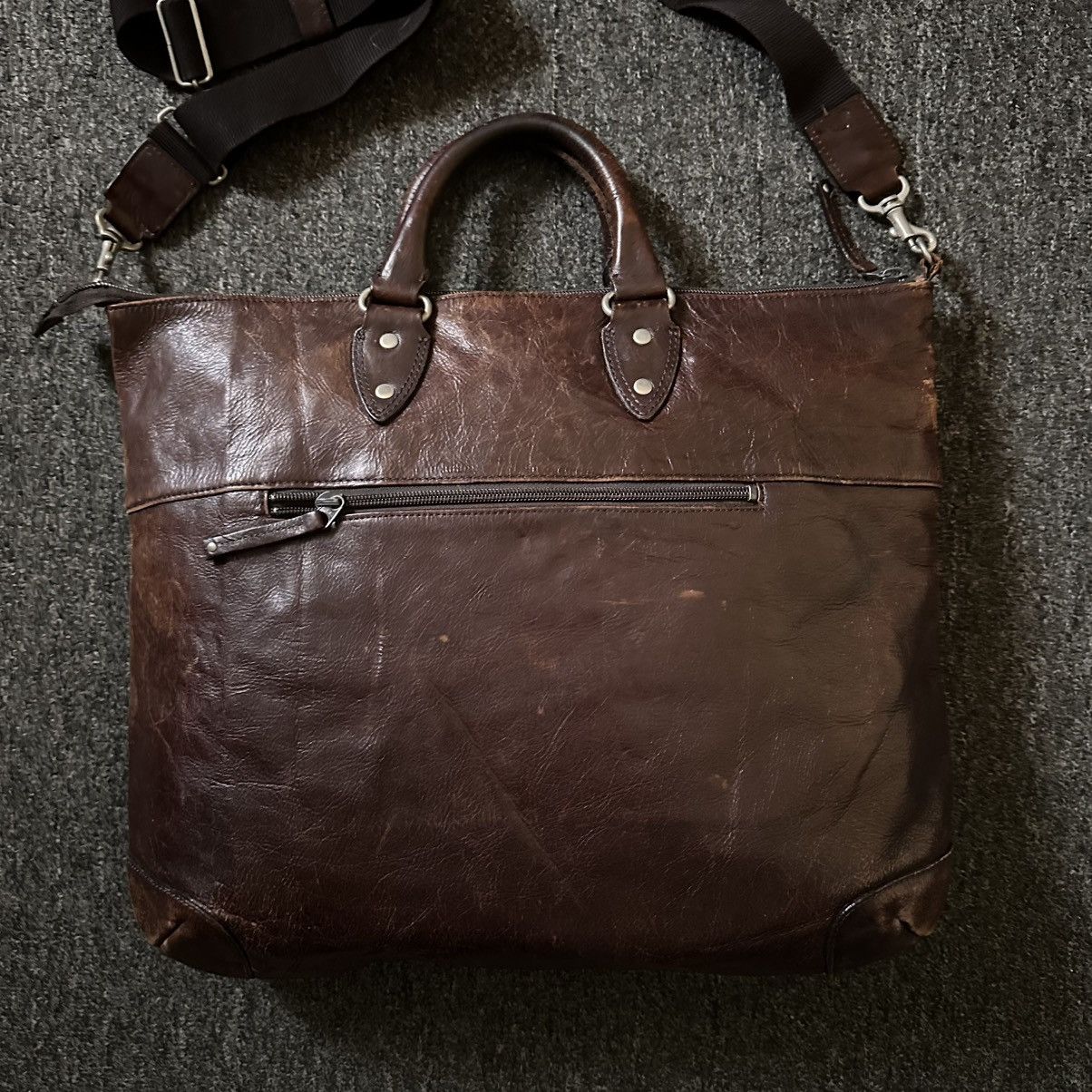 Japanese Brand ARTBERG JAPAN 2 WAY LEATHER BAG Size ONE SIZE - 5 Thumbnail