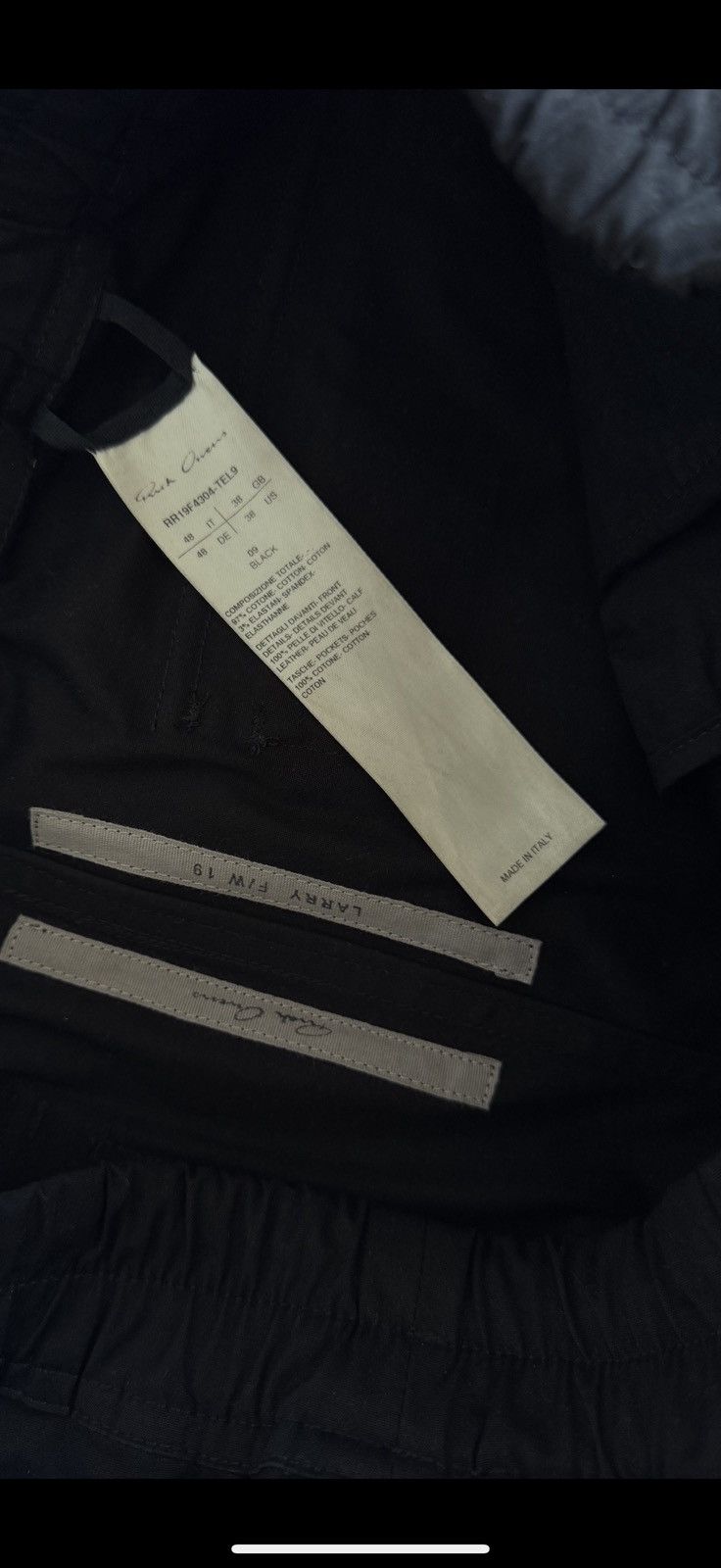 Rick Owens Rick Owens Larry FW19 Cotton Pants with Calfskin Suede Size US 32 / EU 48 - 7 Thumbnail