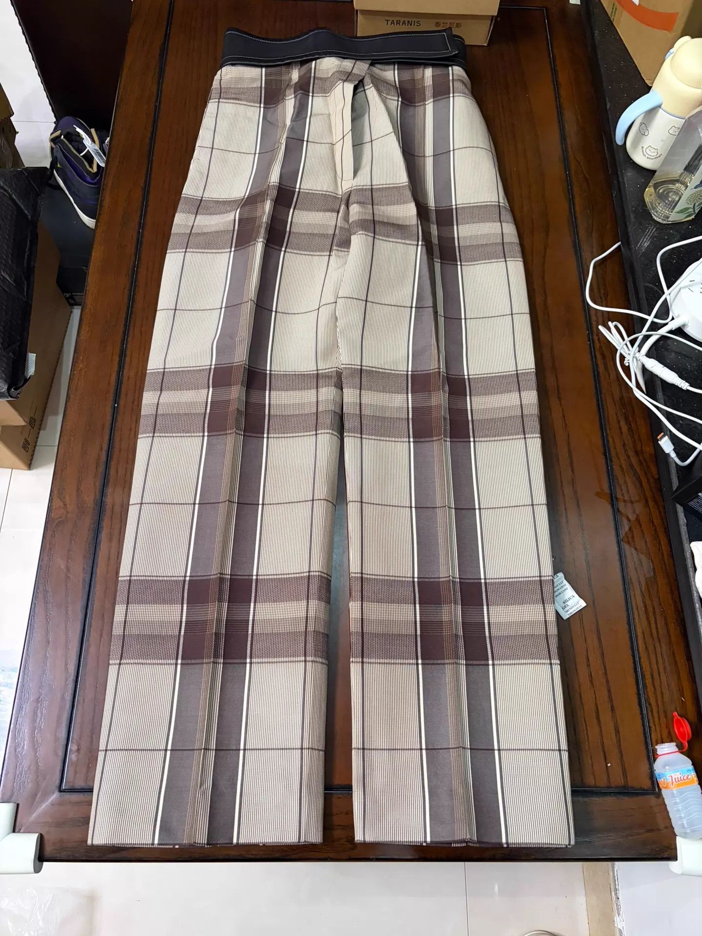 Celine Celine Classic Check Pants Size 34 Velcro Waist New Tried On Size 24" / US 00 / IT 34 - 1 Thumbnail