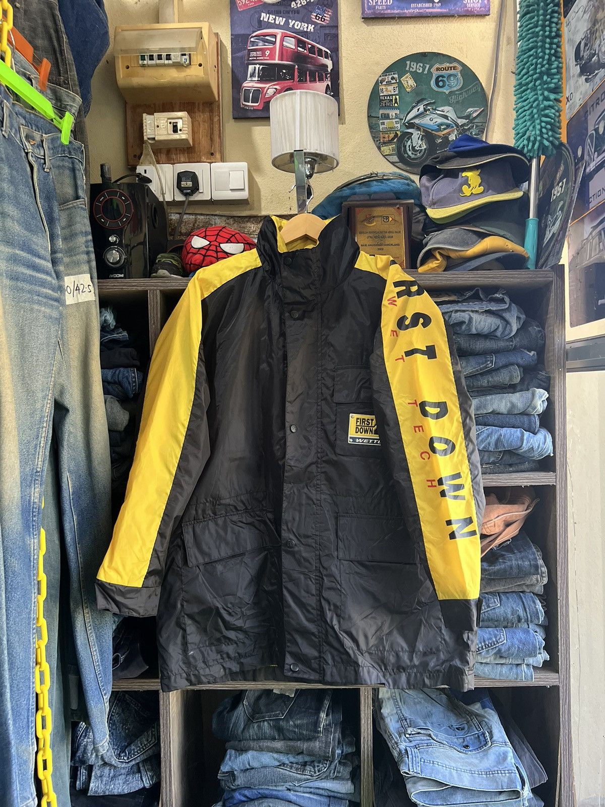 Japanese Brand 🔥Vintage First Down Wettech Jacket Size US L / EU 52-54 / 3 - 1 Thumbnail