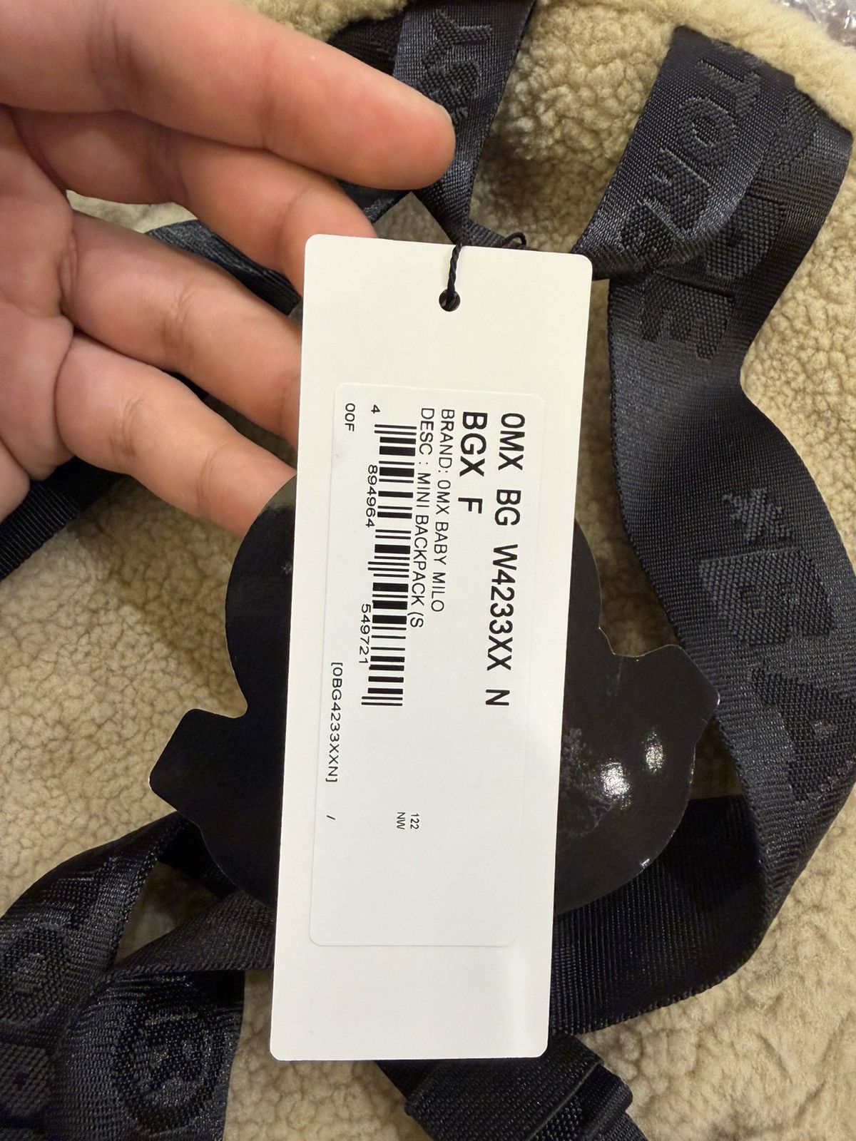 Bape Bape Baby Milo Mini Backpack - Tan Sherling Size ONE SIZE - 5 Thumbnail