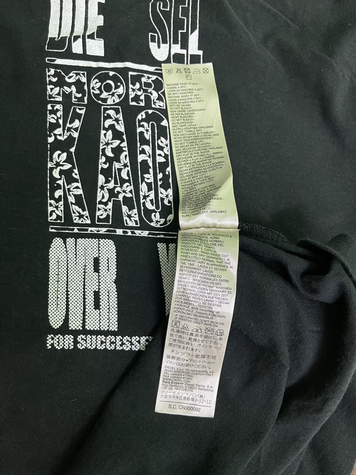 Diesel Vintage Diesel More Kaos Over You Shirt Tee Size US M / EU 48-50 / 2 - 10 Thumbnail