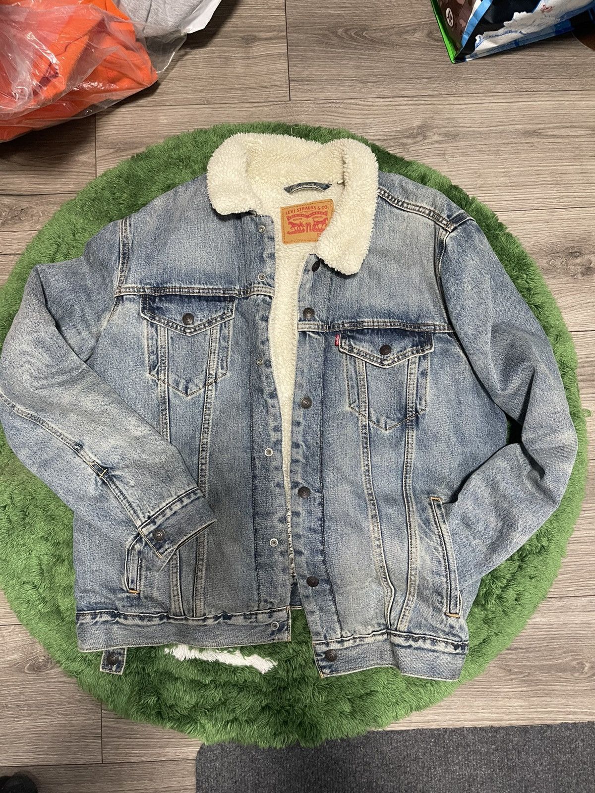 Levi's Levis Sherpa Lined Denim Jacket Size US XL / EU 56 / 4 - 1 Thumbnail