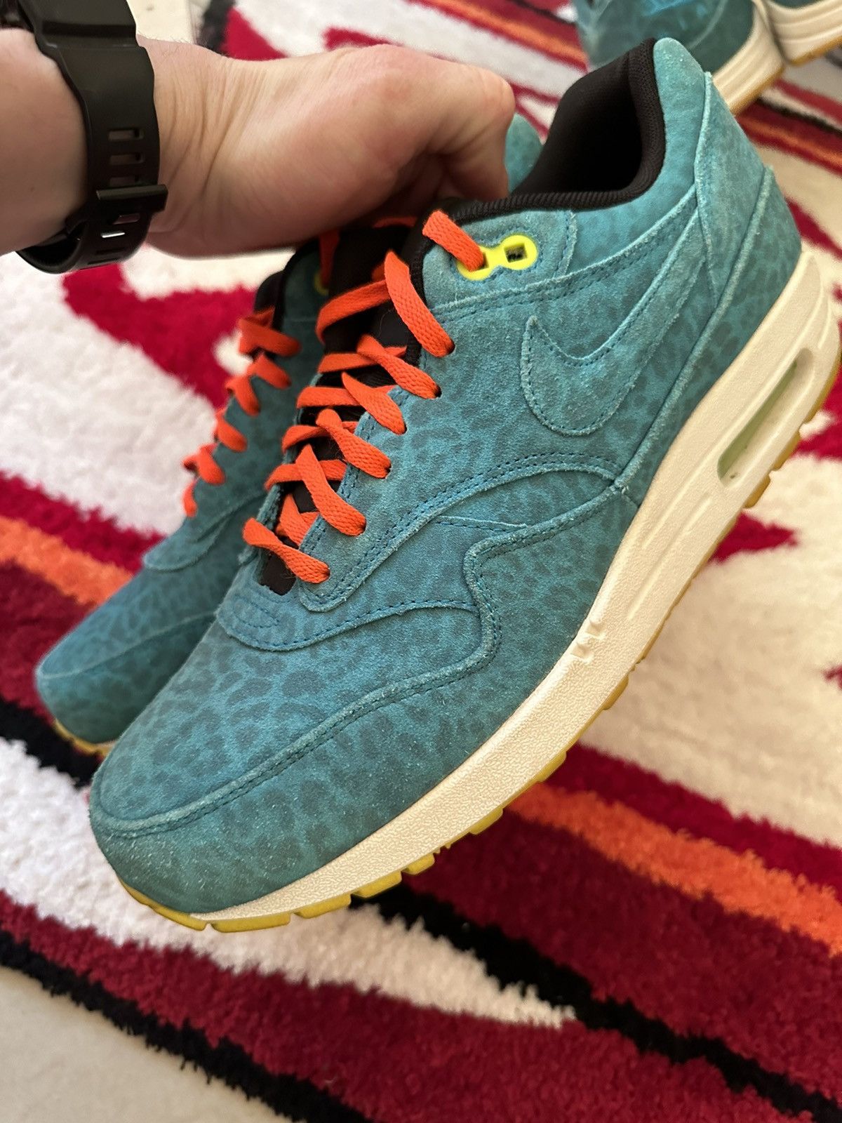 Nike × Vintage Vintage Nike air max 90 sneakers blue leopard rare US 8.5 Size US 8.5 / EU 41-42 - 3 Thumbnail