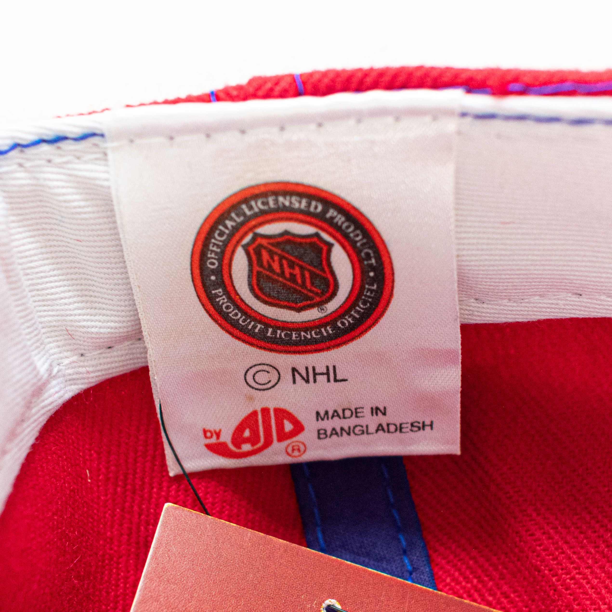 NHL VTG 90s AJD Montreal Canadiens Double Line Snapback Hat Size ONE SIZE - 9 Thumbnail
