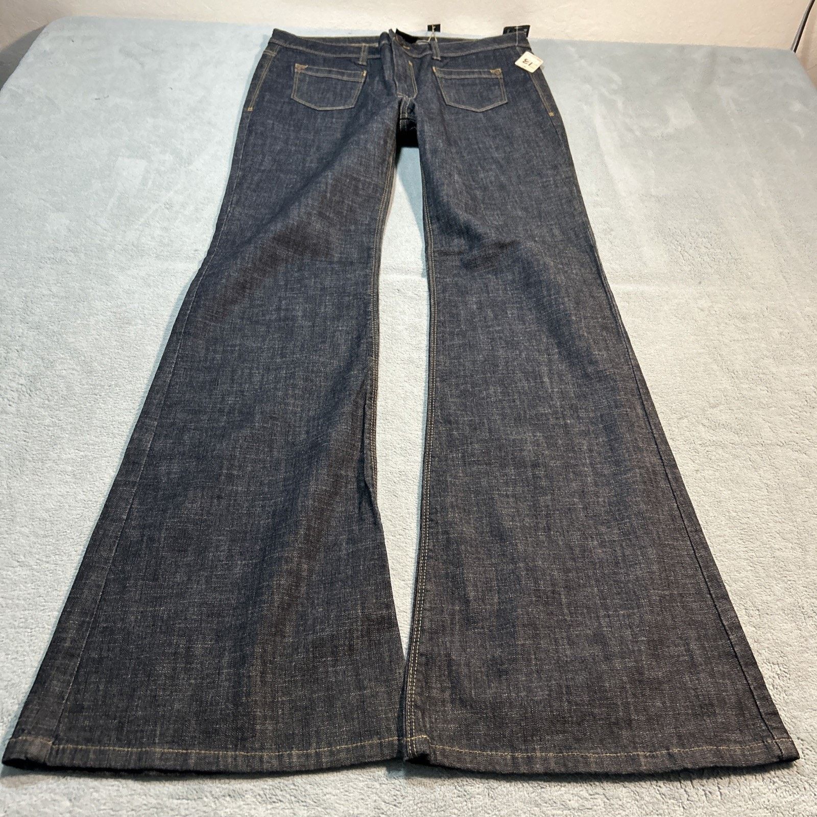 JNCO DeadStock Dojo Style Jeans Womens 13 33x33 Hamilton Wide Leg Size 33" - 11 Thumbnail