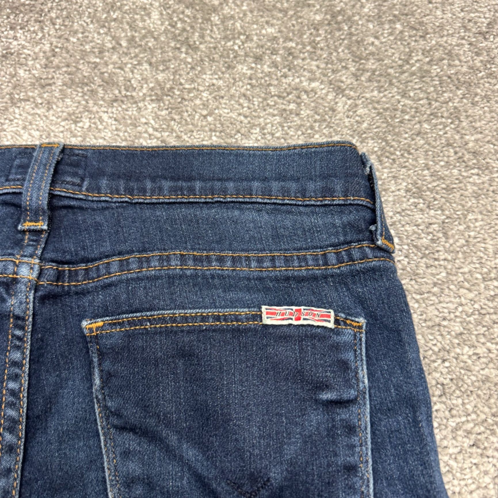 Hudson VINTAGE Hudson Women's Skinny Jeans 26 Dark Wash Cotton Blend Casual Slim Fit Mid Rise 28" Inseam Blue Girl Size 26" / US 2 / IT 38 - 4 Thumbnail