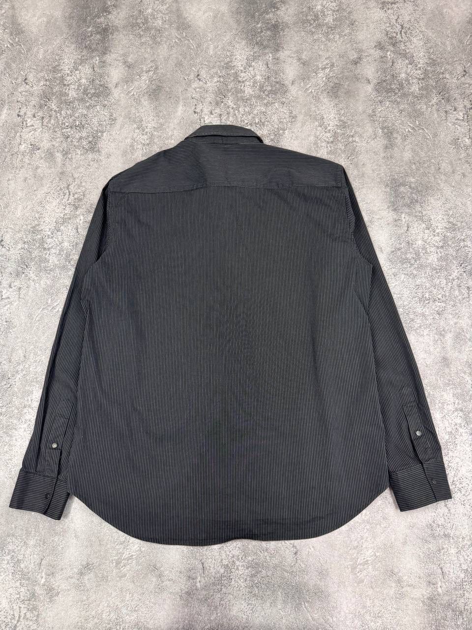 Armani Exchange Armani Exchange Men Striped Shirt Black Slim Fit Size XL Size US XL / EU 56 / 4 - 5 Thumbnail