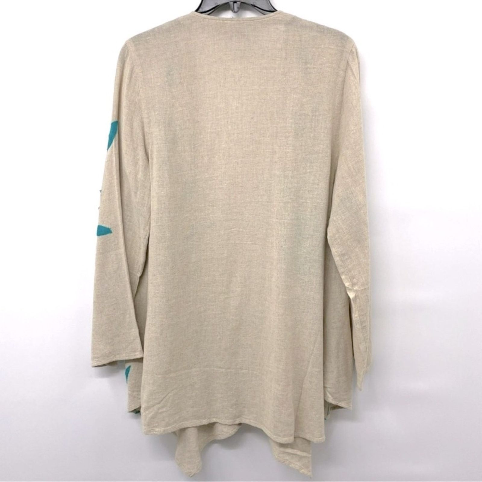 Soft Surroundings Soft Surroundings Linen Embroidered Cardigan Size S / US 4 / IT 40 - 2 Thumbnail