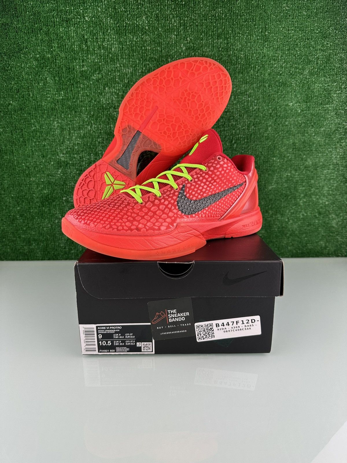 Nike Nike Kobe 6 Protro Low Reverse Grinch Size 9 Size US 9 / EU 42 - 1 Thumbnail