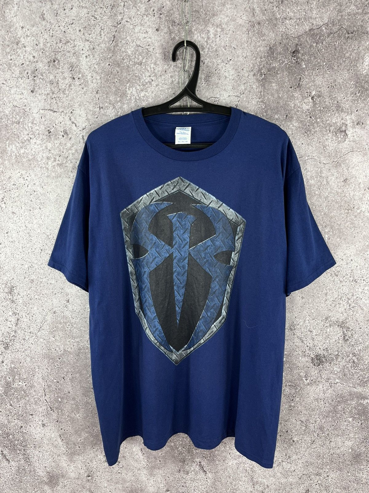 POST&CO × WWE × WWF Roman Reigns WWE T-Shirt Big Logo Navy Size XL Size US XXL / EU 58 / 5 - 1 Thumbnail