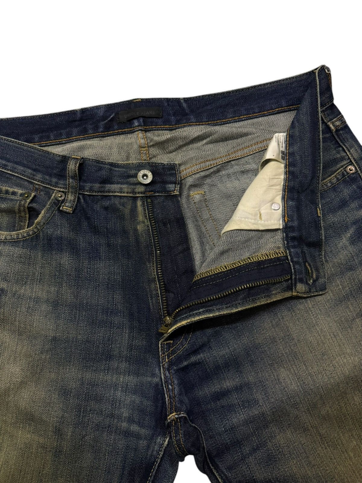 Uniqlo Vintage Uniqlo Japanese Denim Jeans | Vintage Faded Mud Wash Size US 35 - 8 Thumbnail