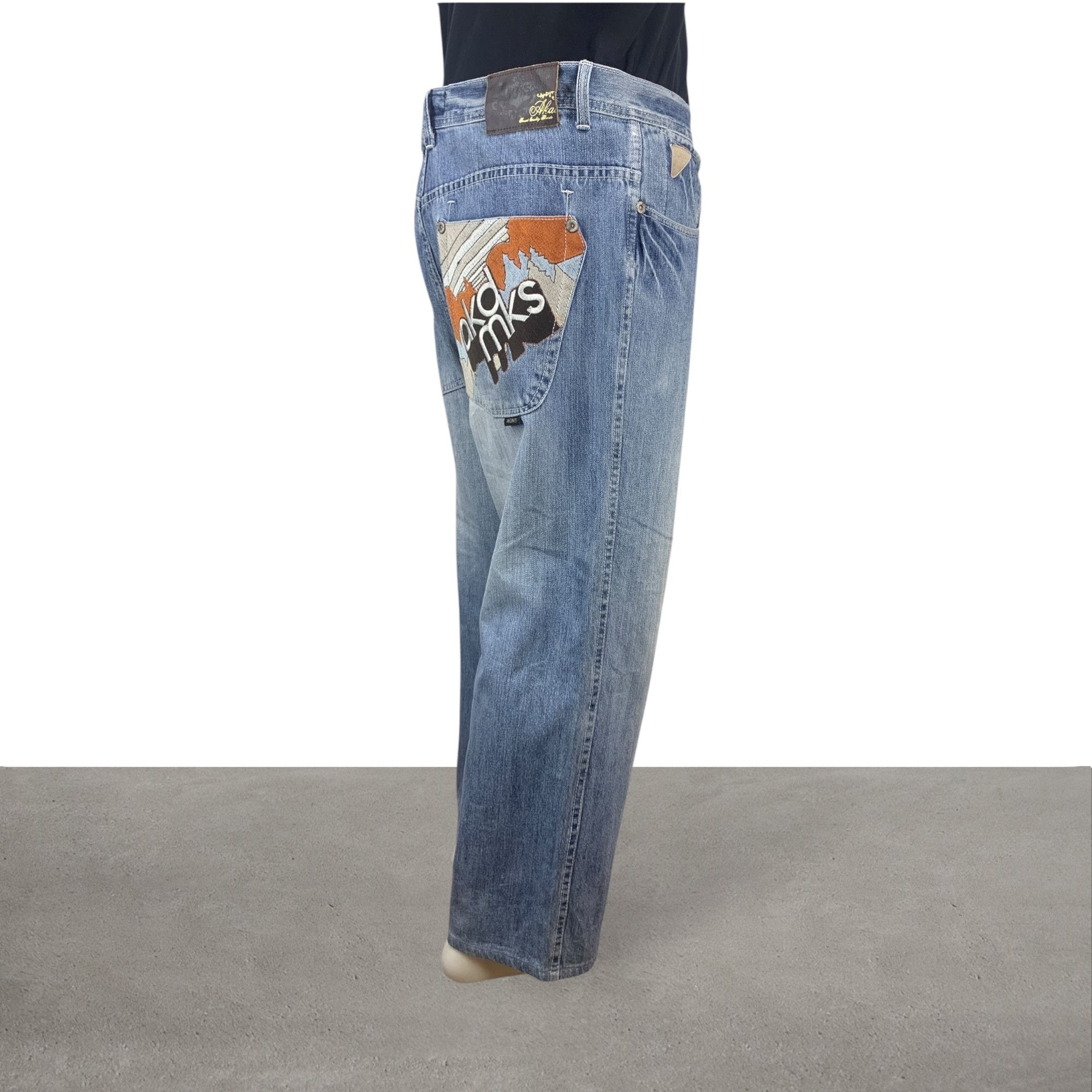 Akademiks Akademiks Denim Jeans Hip Hop Baggy Skateboards Jeans Size US 38 / EU 54 - 2 Thumbnail