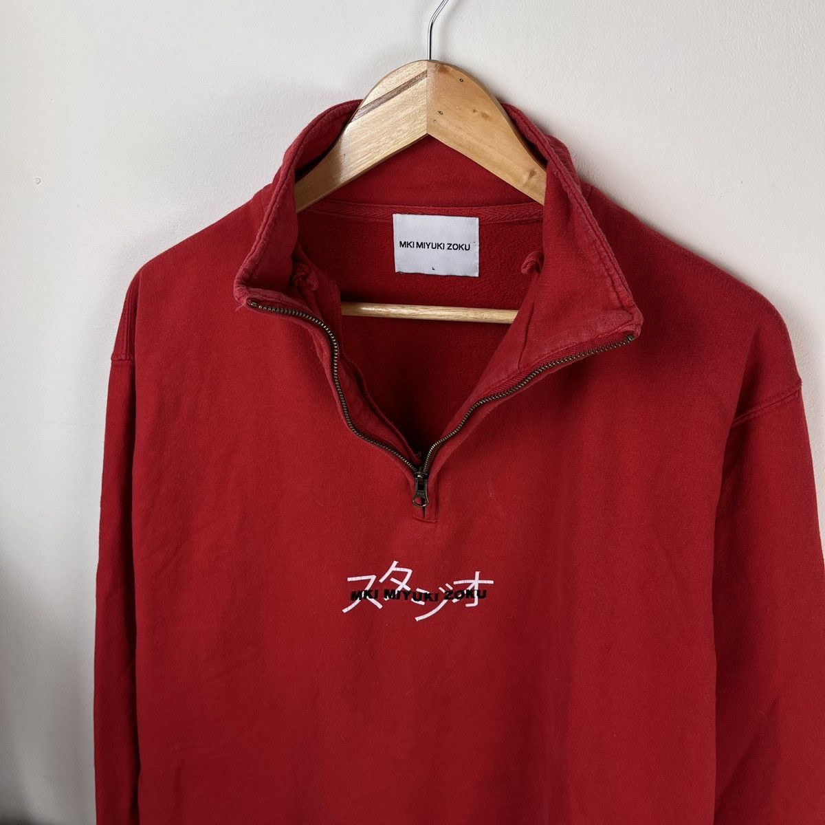 Mki Miyuki Zoku MKI Miyuki Zoku Designer 3/4 Zip Sweatshirt Luxury Y2k Size US L / EU 52-54 / 3 - 8 Thumbnail