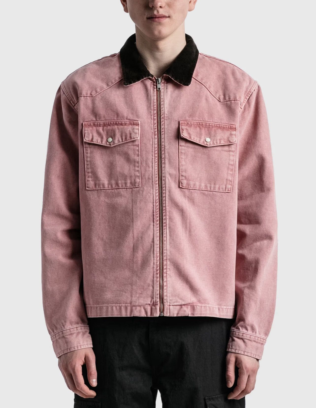 Stussy Stussy Pink Washed Canvas Work Shirt Small Size US S / EU 44-46 / 1 - 15 Thumbnail