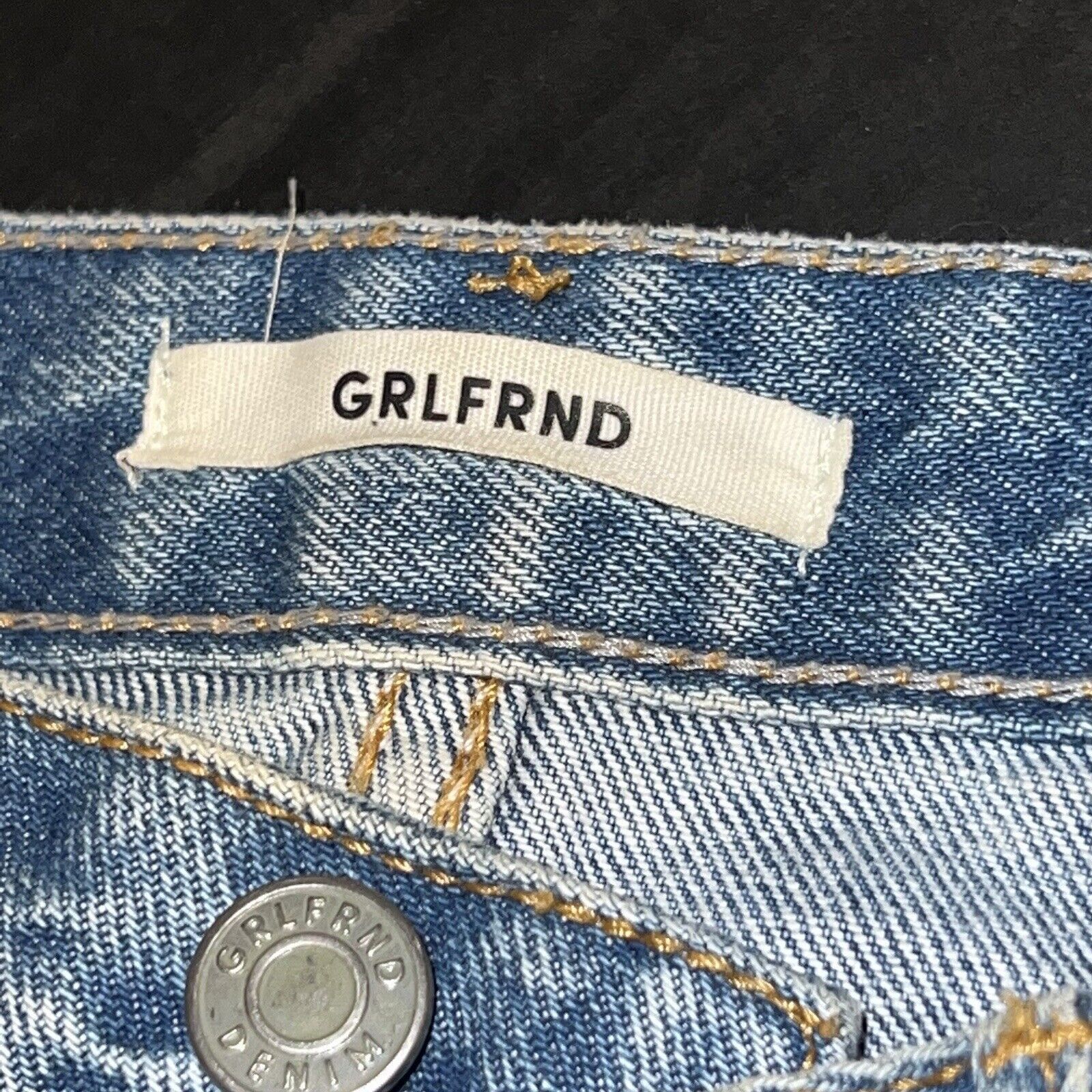 GRLFRND GRLFRND Sz 28 Lava Bed Rhoda Distressed Denim Mini Skirt Size 28" / US 6 / IT 42 - 5 Thumbnail