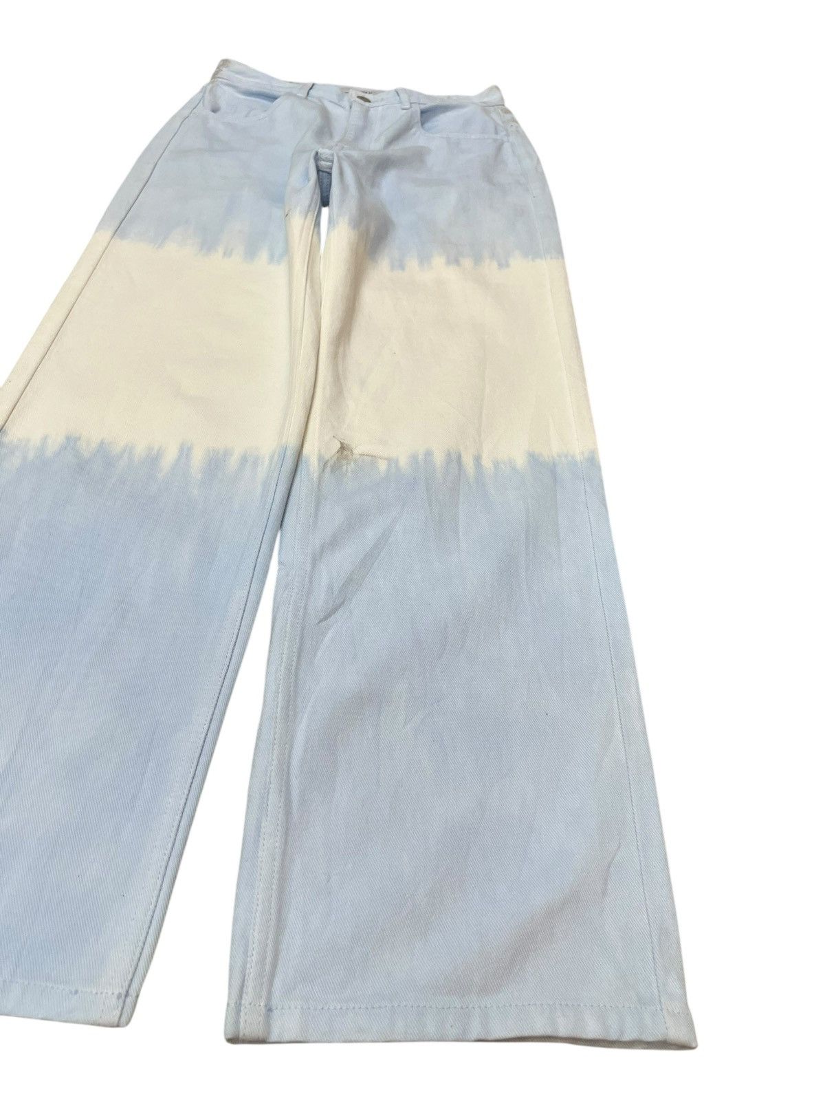 Forever 21 × Le Grande Bleu (L.G.B.) Vintage Forever21 Baggy Dual Tone Layers Denim Size US 27 - 4 Thumbnail