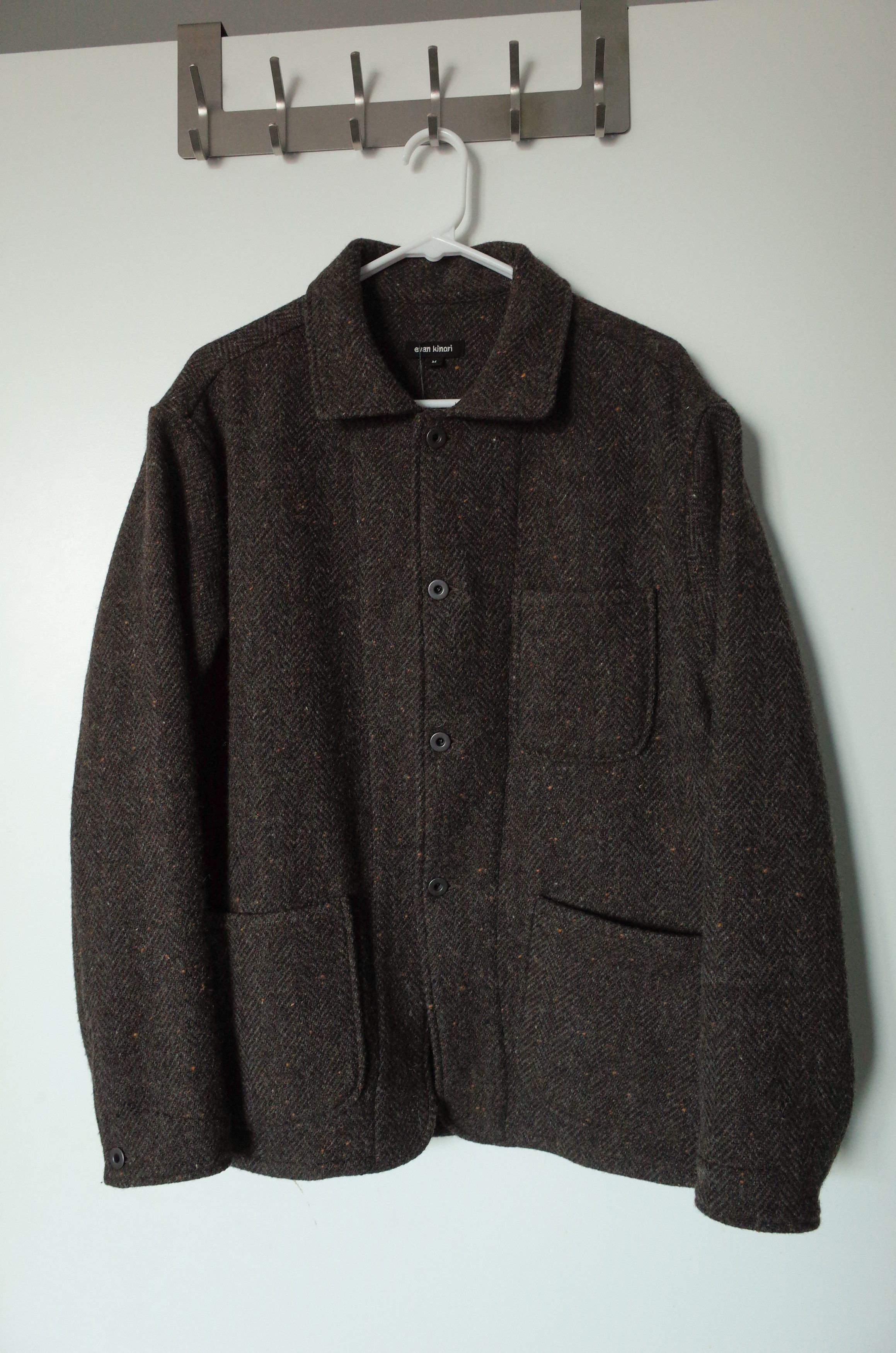 Evan Kinori FW25 Evan Kinori Three Pocket Jacket Irish Wool Herringbone Size US M / EU 48-50 / 2 - 1 Thumbnail