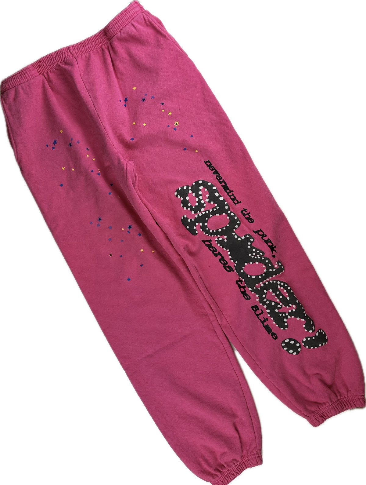 image of Spider Worldwide Sp5Der Pnk V2 Sweatpants in Pink, Men's (Size 34)