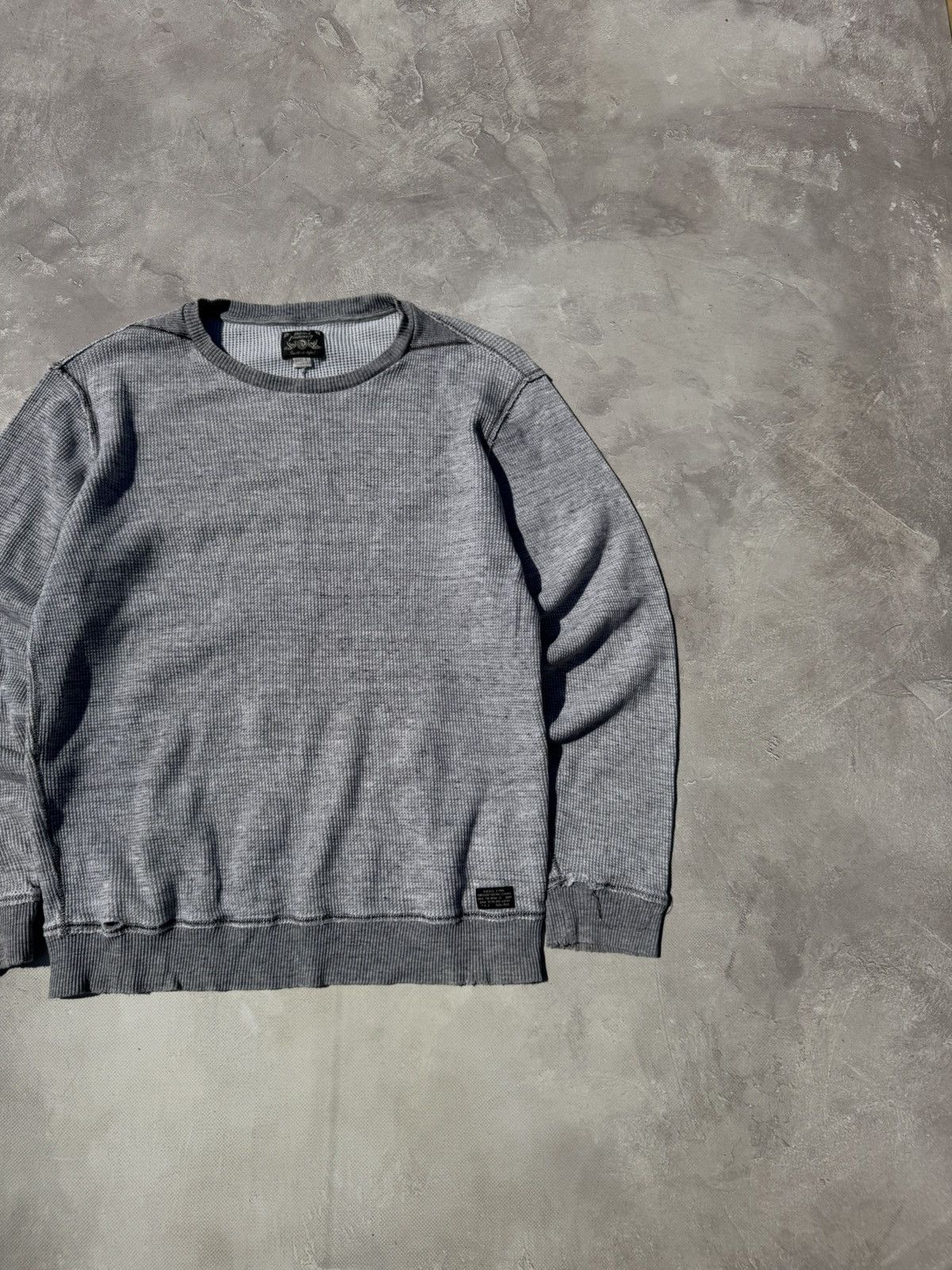 Diesel Vintage Diesel Waffle Distressed Sweatshirt Size US S / EU 44-46 / 1 - 4 Thumbnail