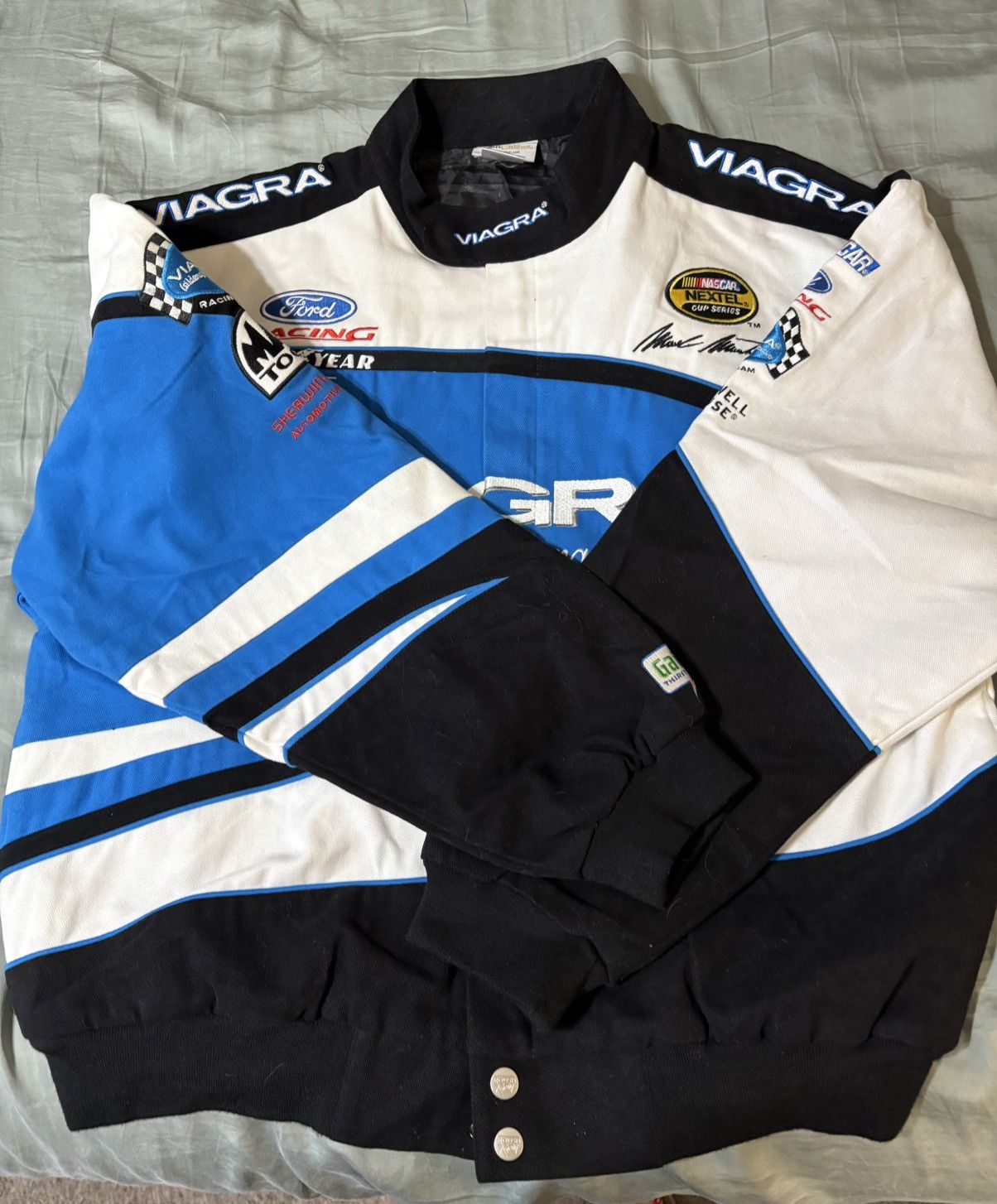 Vintage Vintage NASCAR Viagra Roush Racing Jacket Size US XL / EU 56 / 4 - 2 Thumbnail