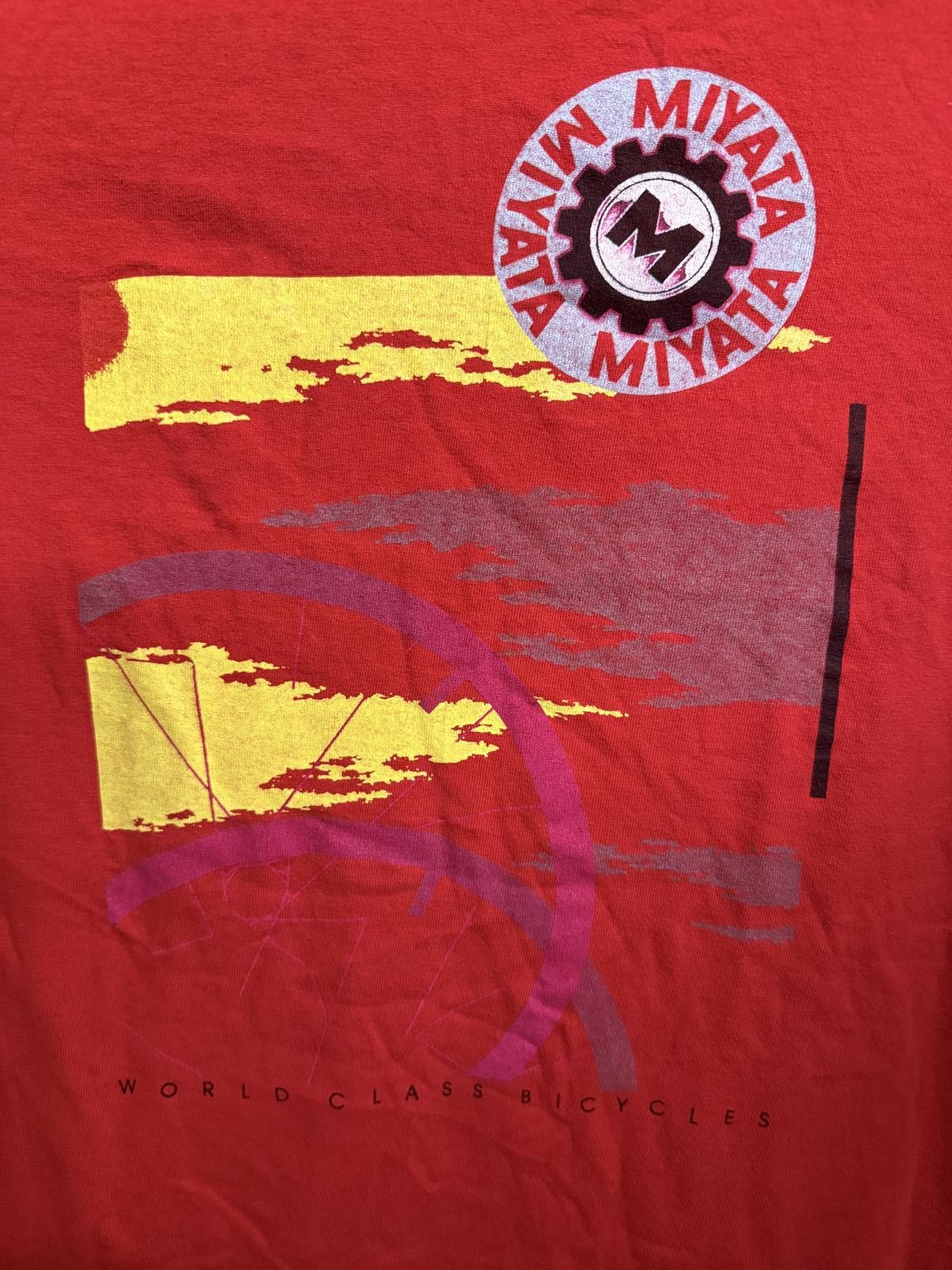 Fruit Of The Loom VTG Miyata Bike T-shirt World Class Bicycles Tee - XL Size US XL / EU 56 / 4 - 3 Thumbnail