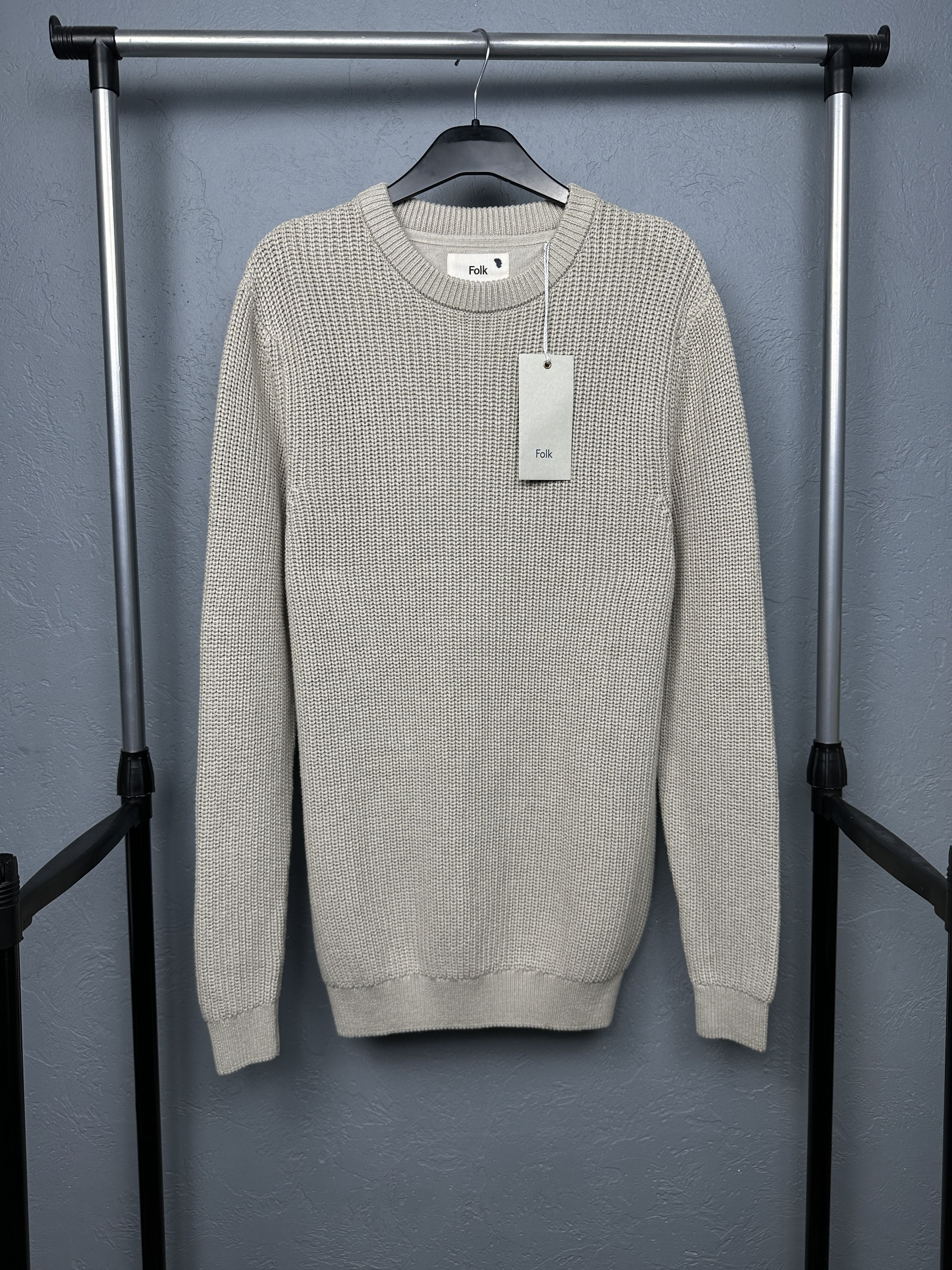 Folk NEW!! Folk Mens Crew Neck Knit Sweater Size US L / EU 52-54 / 3 - 1 Thumbnail