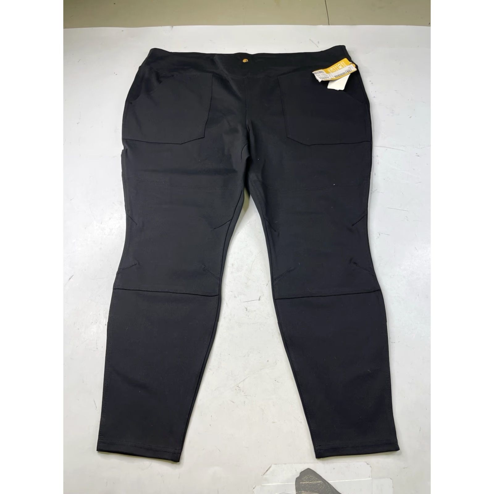 Carhartt NWT Carhartt Pants Women's 2X Force Utility Pant 102482 Stretch Black Workwear Tapered Leg Logo - Regular Fit, Plus Size Size 40" / US 18 - 2 Thumbnail