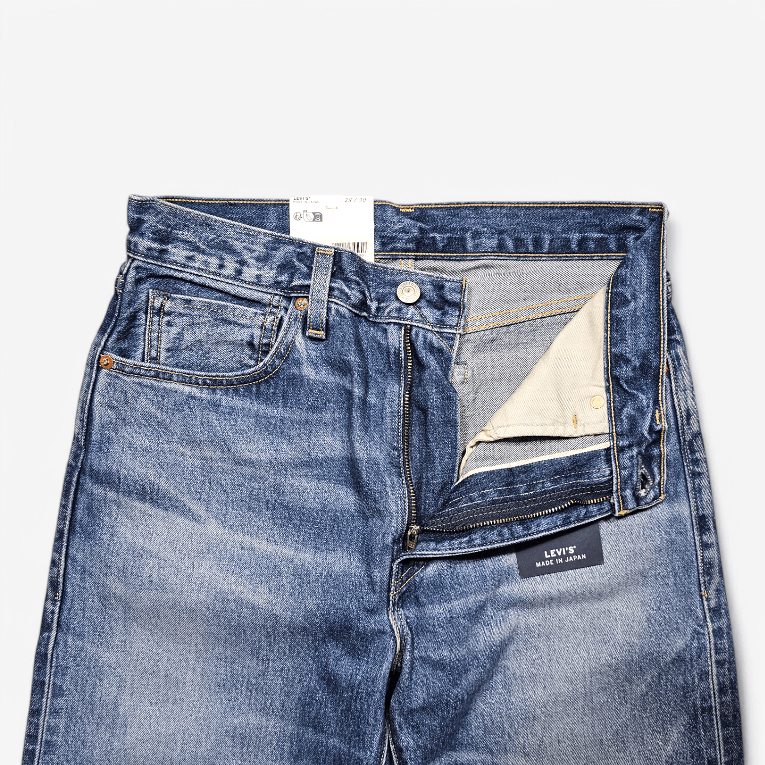 Japanese Brand × Levi's NWT Levi's Made in Japan Column Denim Jeans Big E Selvedge Size 28" / US 6 / IT 42 - 3 Thumbnail