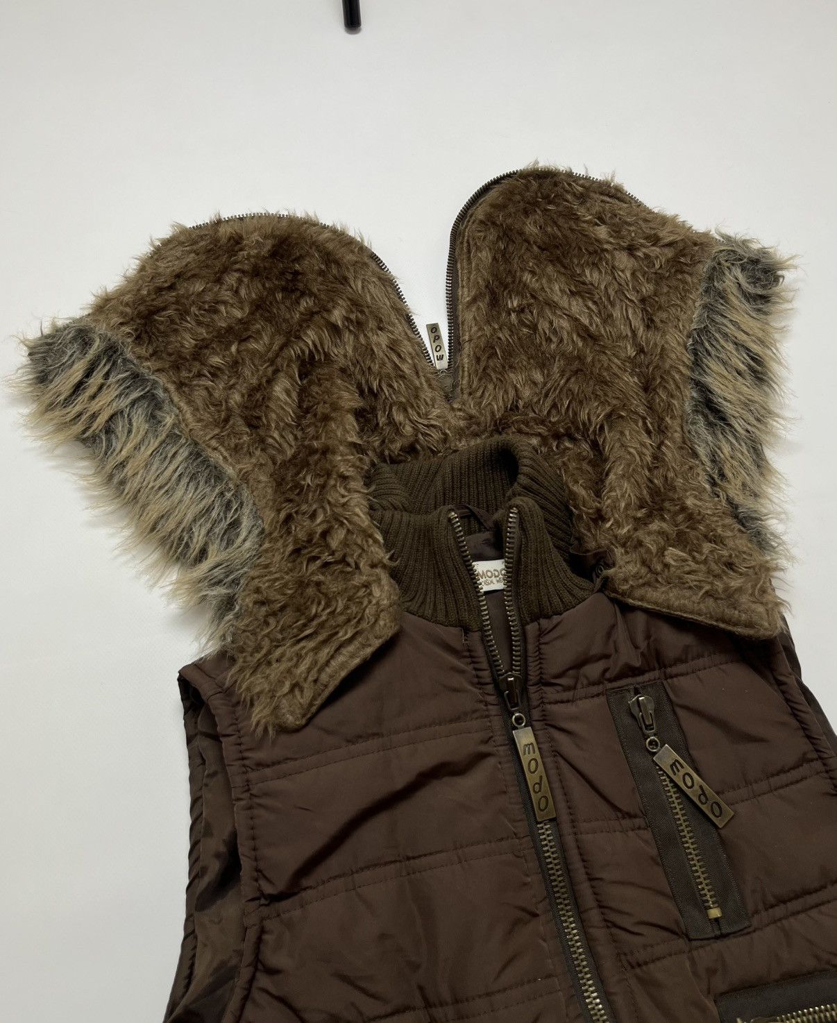 Hysteric Glamour × Undercover Military LGB If Six Was Nine Style Faux Fur Zip Vest Jacket Size US S / EU 44-46 / 1 - 2 Thumbnail