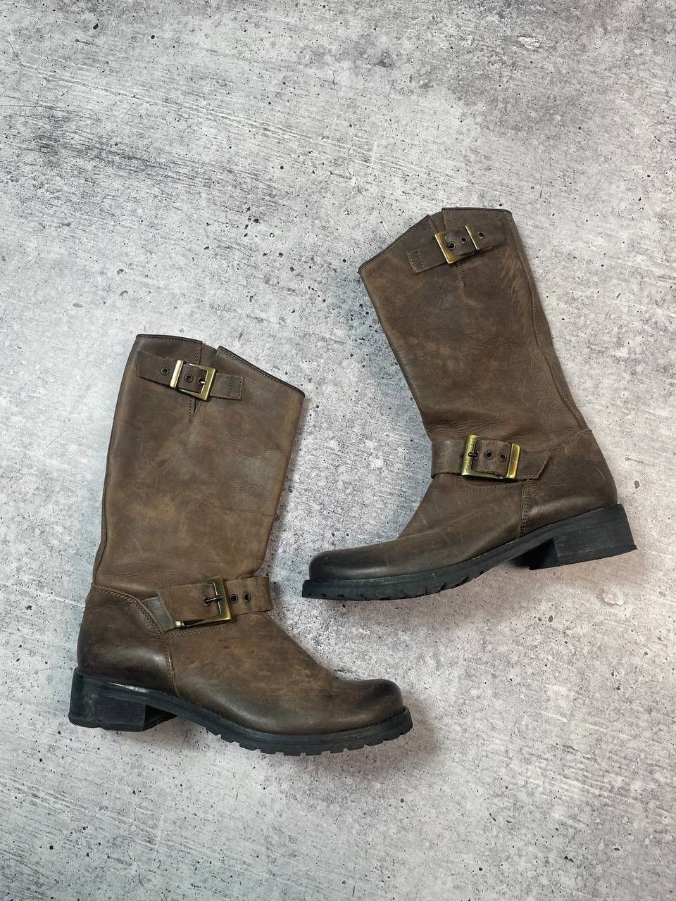 A.S.98 Vintage AS98 Airstep Guidi Style Belt Biker High Boots Y2K Size US 6 / IT 36 - 1 Thumbnail